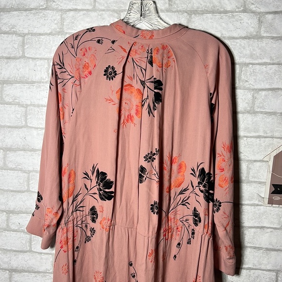 Free people pink/rose floral dress size XS - Picture 9 of 13